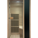 Blisspod | Vienna | Far Infrared Sauna | Canadian Hemlock Very Low EMF | 72.8"H x 35.4"W x 25.6"D | 1 Person