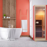 Blisspod | Vienna | Far Infrared Sauna | Canadian Hemlock Very Low EMF | 72.8"H x 35.4"W x 25.6"D | 1 Person