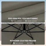 Modern Style Outdoor Hanging Cantilever Umbrella