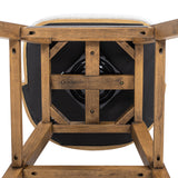 Bahama 30' Cane Rattan High-Back Swivel Bar Stool with Recessed Arms, Two-Tone Neutral Gray Polyester Wool Blend