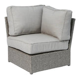 Comfortable Modern Patio Rattan Sectional Set With Cushions