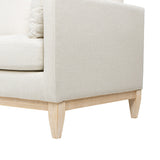 Knox 84' Modern Farmhouse Sofa, Flax White Linen
