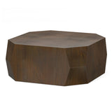 Eisley - Coffee Table With Geometric Design, - Walnut