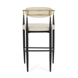 Upholstered Bar Stools With Backs For Kitchen Island (Set of 2)