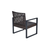 4 Piece Patio Furniture Set With Acacia Wood Table Top