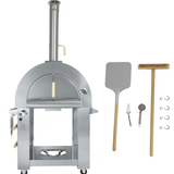 KoKoMo 32” Dual Fuel Pizza Oven - Gas or Wood-Fired Stainless Steel Outdoor Oven