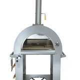KoKoMo 32” Dual Fuel Pizza Oven - Gas or Wood-Fired Stainless Steel Outdoor Oven