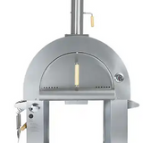 KoKoMo 32” Dual Fuel Pizza Oven - Gas or Wood-Fired Stainless Steel Outdoor Oven