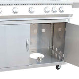 KoKoMo BBQ Grill Classic 40” 5-Burner Freestanding with Cart - 304 Stainless Steel
