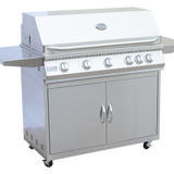 KoKoMo BBQ Grill Classic 40” 5-Burner Freestanding with Cart - 304 Stainless Steel