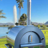 Kokomo Wood Fired Pizza Oven – 32” Stainless Steel, Freestanding or Built-In Options