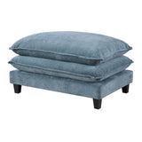 Modern Sectional Sofa With Removable Ottomans, USB Ports