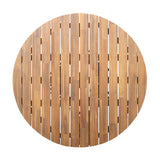 Patio Set Outdoor Acacia Wood Furniture Sets - Braided Dining Chairs and Patio Dining Table