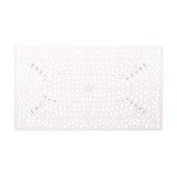 Celestine Outdoor Cast Aluminum Dining Table with Floral Lattice Design and Umbrella Holder