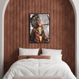 Katy Hirschfeld - Urban Glam Fro - Framed Acrylic Art