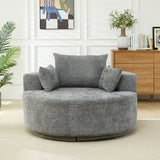 55'' Chenille Foam Single Swivel Chair
