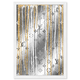 Luxury Drips Black and White Mirror