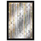 Luxury Drips Black and White Mirror