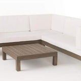 Brava X-Back 4-Piece White Outdoor Sofa Set