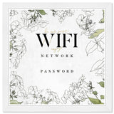 Wifi Password Floral Sketches