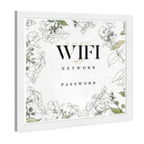 Wifi Password Floral Sketches