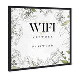 Wifi Password Floral Sketches