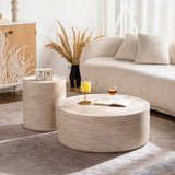 31.5'' Round Coffee Table with Mars Pattern