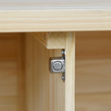 K&K Outdoor Kitchen Island, Rolling Bar Cart & Storage Cabinet