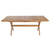 7-Piece Acacia Wood Outdoor Dining Set