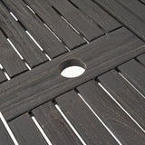 7-Piece Outdoor Dining Set with Extendable Acacia Wood Table