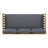 Claremont 3 Seater Daybed + Acacia Wood Patio Table