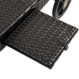 Patio Wicker Chaise Lounge Chairs Set of 2