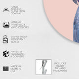 Blue Exotic Cackatoo Round - Acrylic panel