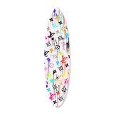 Vibrant Gold Glam Pattern Surfboard Flat