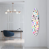 Vibrant Gold Glam Pattern Surfboard Flat