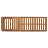 Acacia Wood Outdoor Chaise Lounge with Adjustable Backrest
