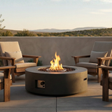 40' Round Outdoor Propane Fire Pit Table