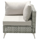 K&K Patio 8-Piece Patio Furniture Set with 43" Fire Pit Table