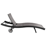 Patio Wicker Chaise Lounge Chairs Set of 2