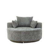 55'' Chenille Foam Single Swivel Chair
