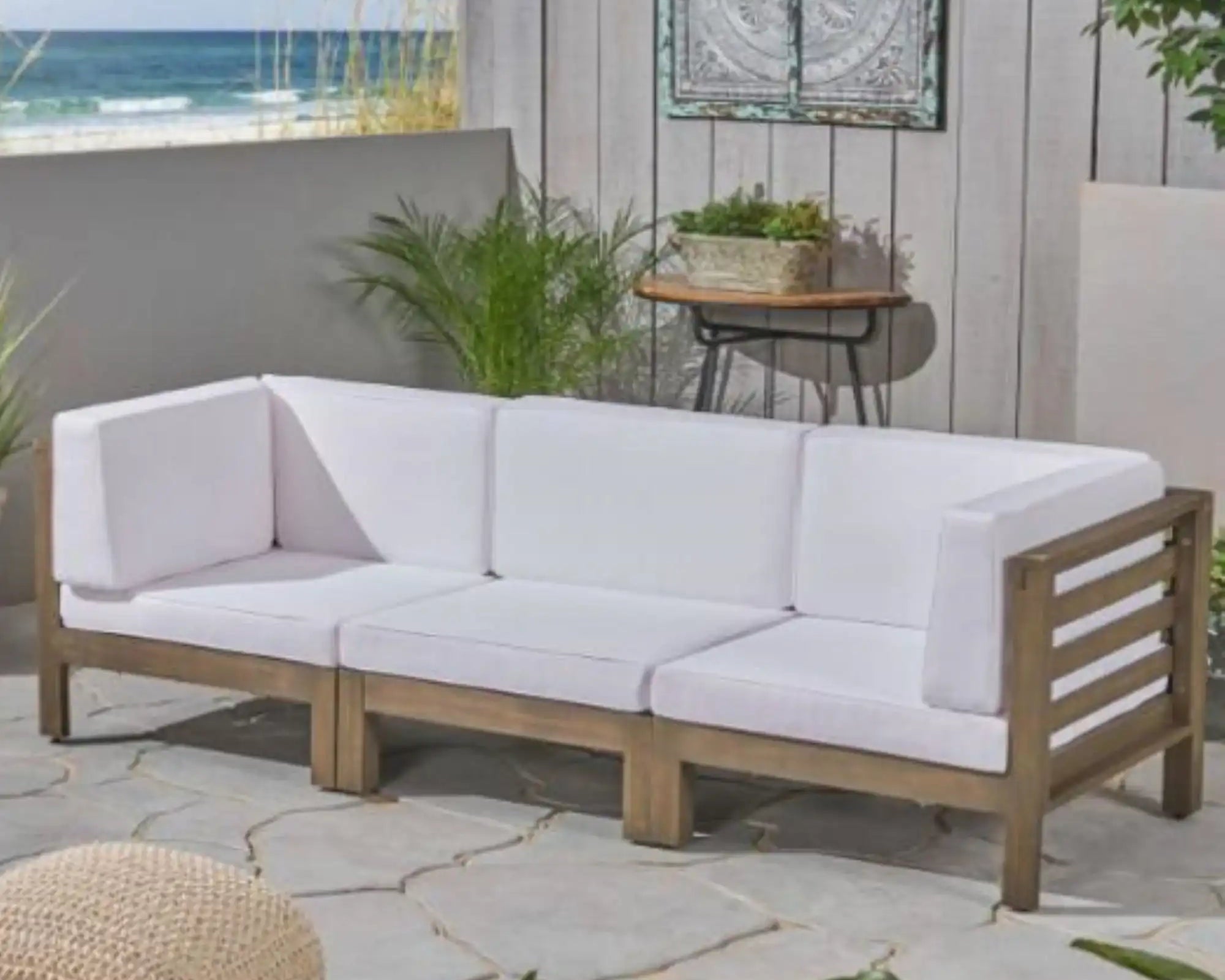 Oana 3 Piece Sofa Set With Water Resistant Cushions