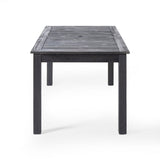9-Piece Outdoor Dining Set with Extendable Acacia Wood Table and Cushioned Chairs