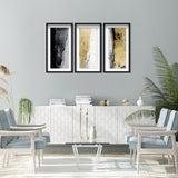 Envision and Elevate Gold Triptych