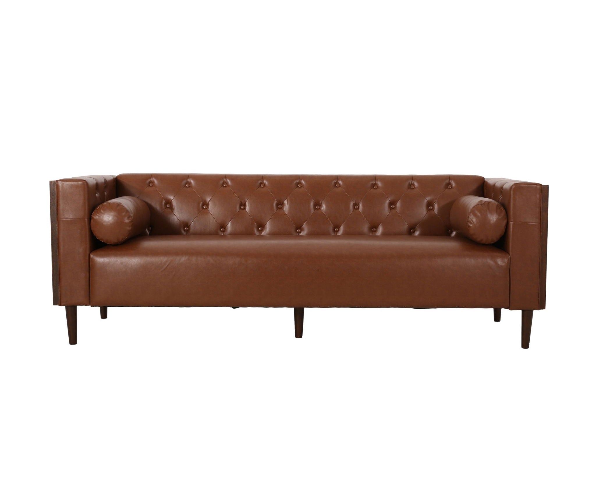 Contemporary 3 Seater Sofa With Tufted Design