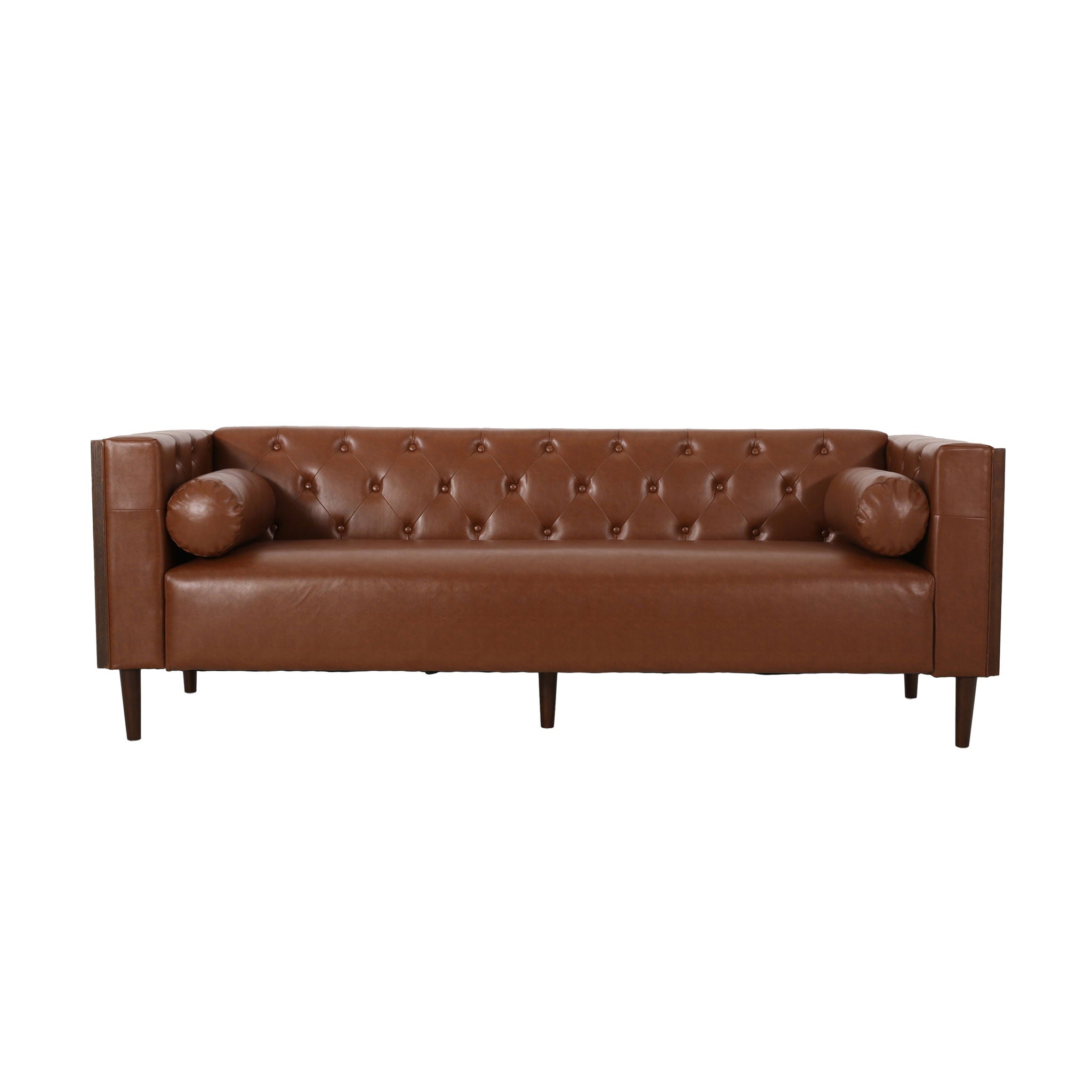 Contemporary 3 Seater Sofa With Tufted Design