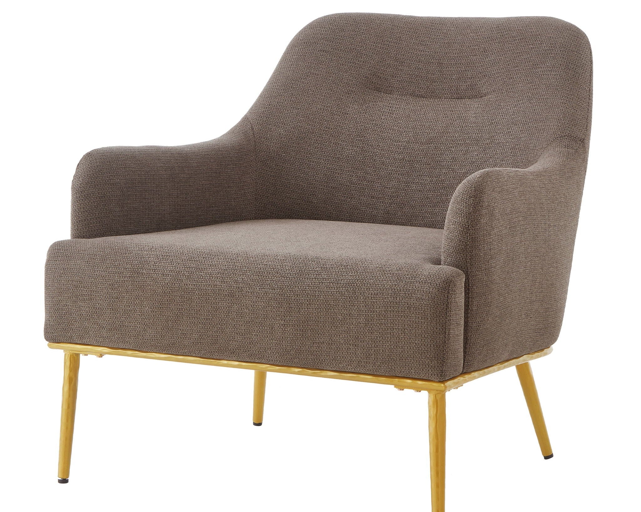 Modern Elegance Accent Chair With Curved Backrest