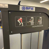 Selectorized Seated Leg Extension & Leg Curl Machine w/ 250lb weight stack (New)