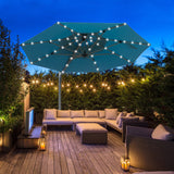 Round Cantilever Umbrella with Center Pole, Lake