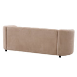 Mirelle 80 in. Modern Curved Velvet Sofa Couch