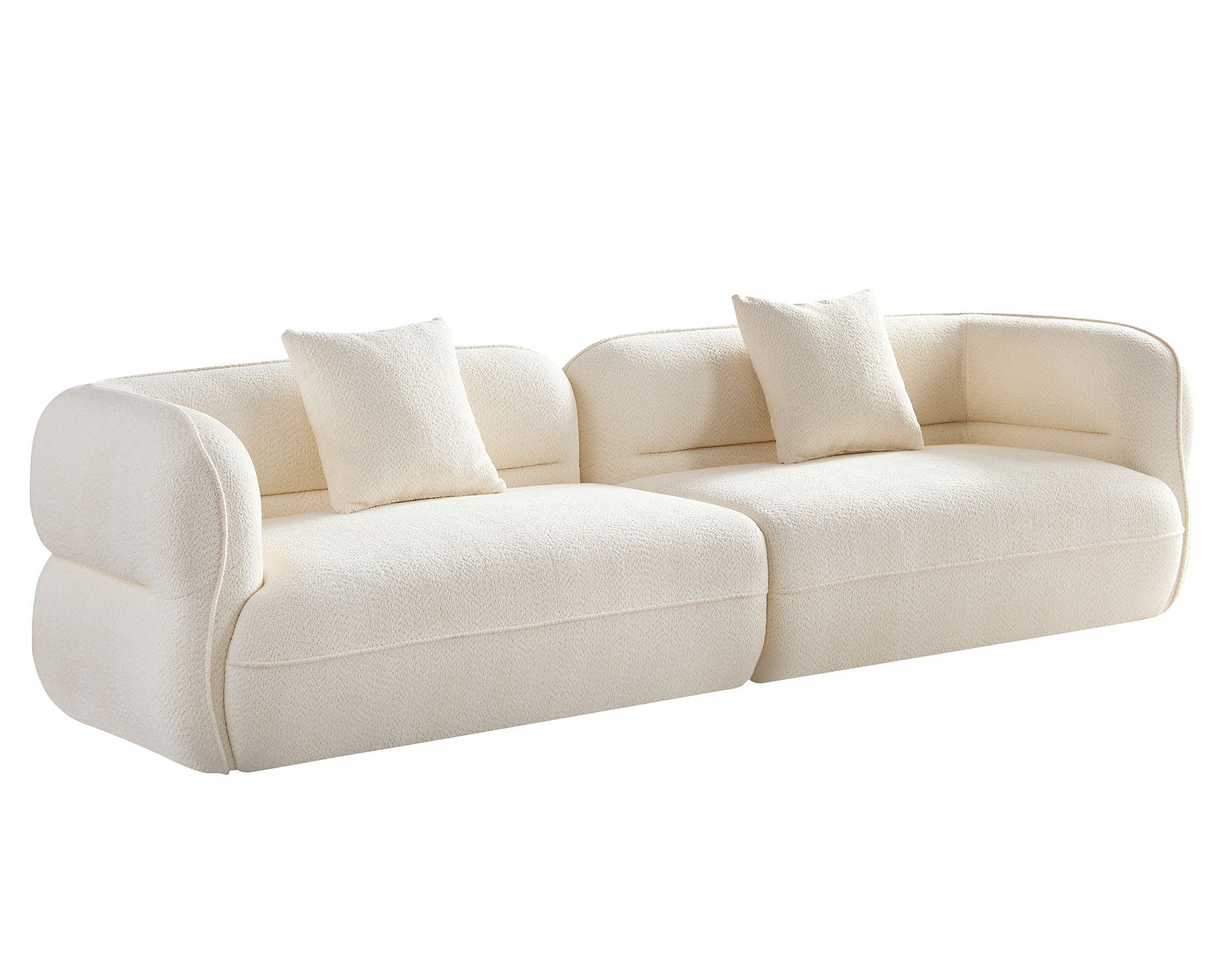 Sectional Sofa With Durable Fabric, Solid Wood Frame, And High Density Sponge Fill
